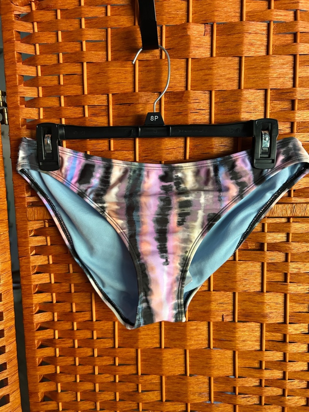 Salt + Cove Blue, Pink & Black Tie-Dye Bikini Bottoms